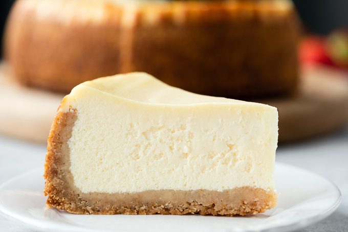 Classical Cheesecake On Plate