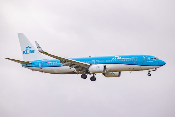 KLM Royal Dutch Airlines Boeing 737 Landing