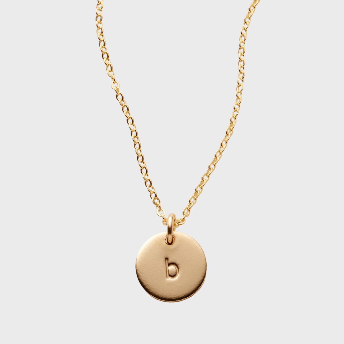 Made By Mary Initial Disc Necklace