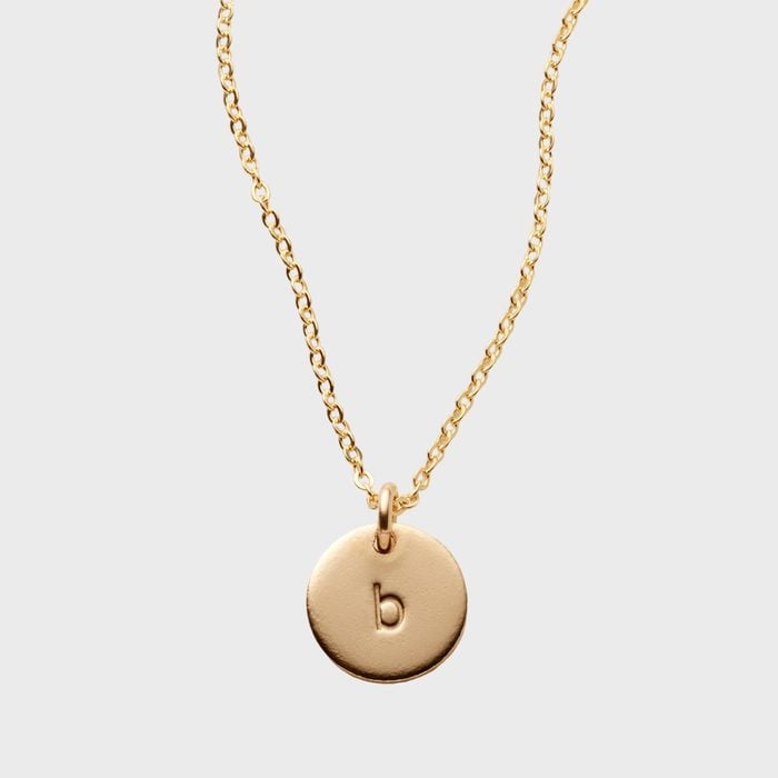 Made By Mary Initial Disc Necklace