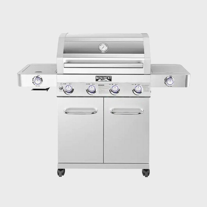 Monument Grills 4 Burner Propane Gas Grill In Stainless