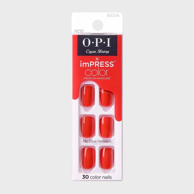 OPI Cajun Shrimp imPRESS Color Press-On Manicure