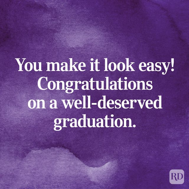 Encouraging graduation wish