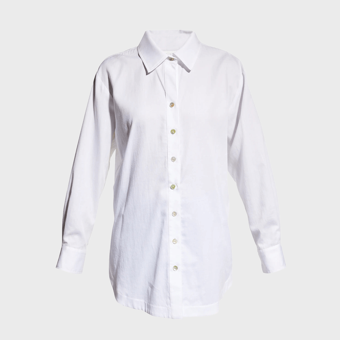 Finley Solid Cotton Lawn Boyfriend Shirt Ecomm Via Neimanmarcus 001