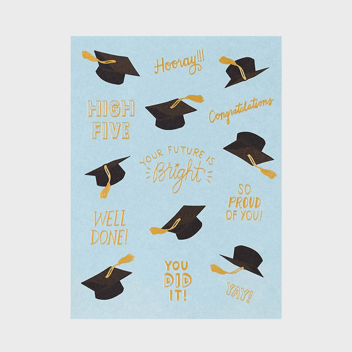 Graduation Caps Greeting Card Ecomm Via Papersource