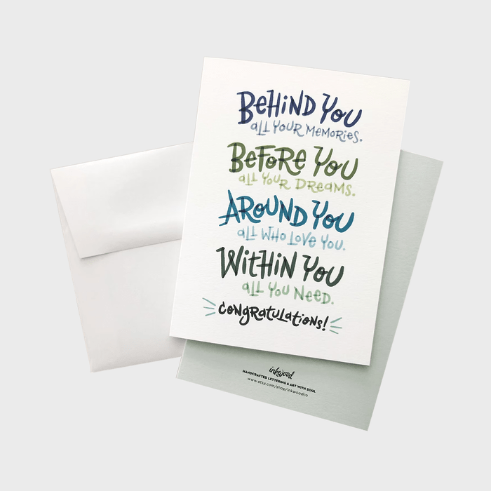 Graduation Card For Him Or Her Behind You Ecomm Via Etsy