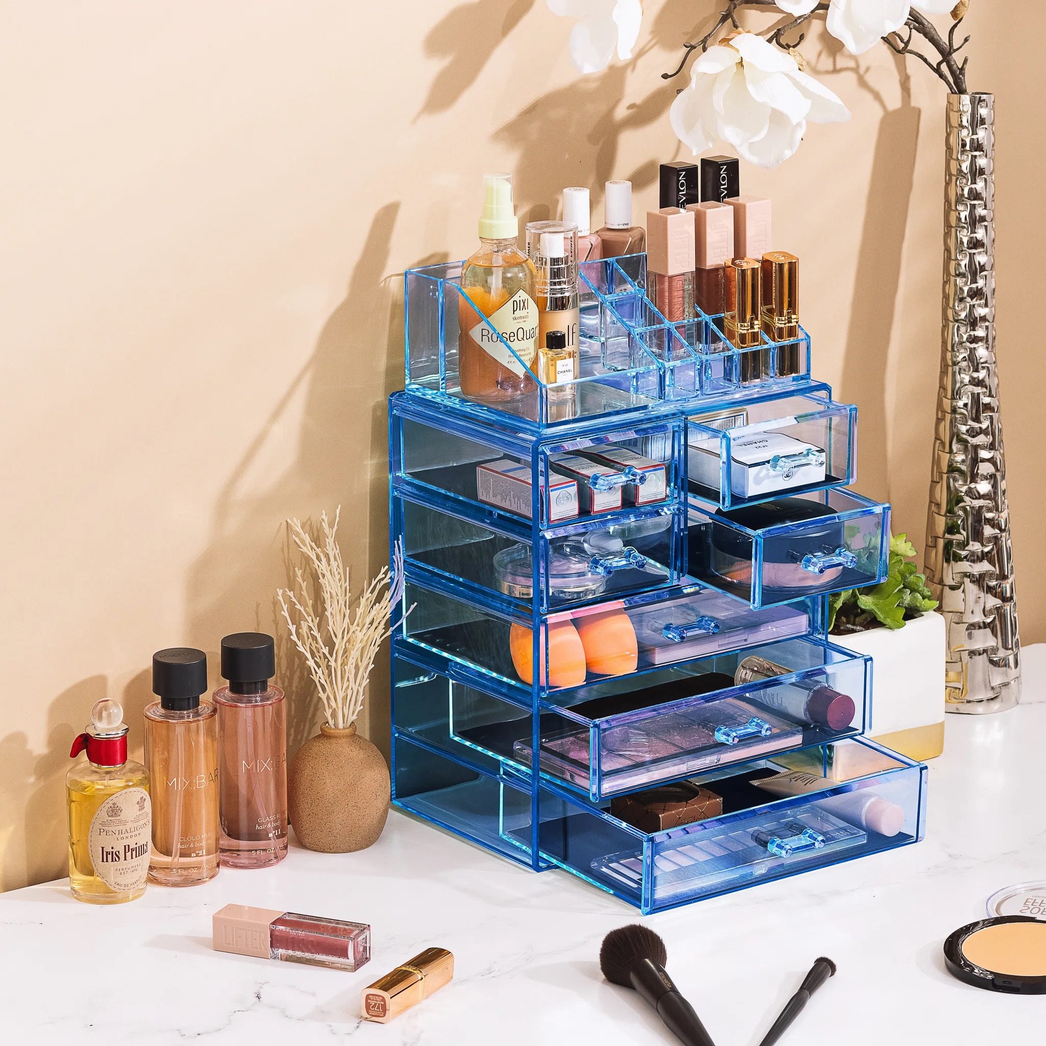 Make up organizer Skincare organizer - Rotating - Acrylic - Bright