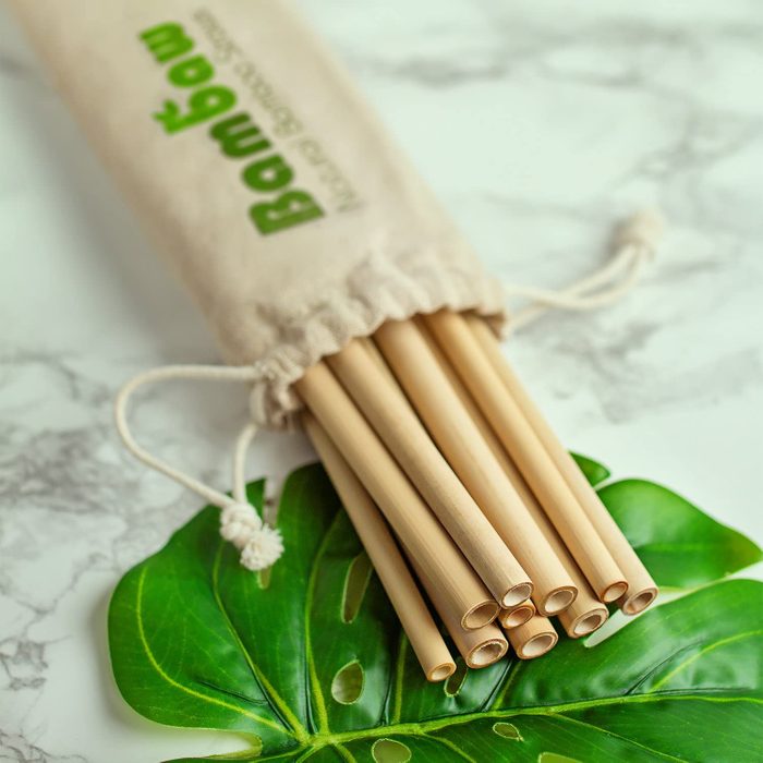 Reusable Bamboo Drinking Straws Ecomm Via Amazon.com