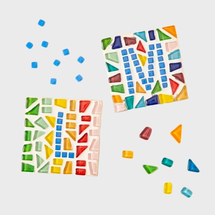 25 Mosaic Initial Coasters Diy Kit Ecomm Via Uncommon Goods
