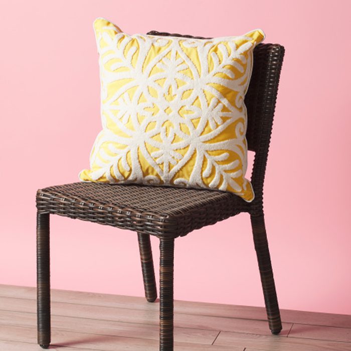 Cynthia Rowley Embroidered Medallion Outdoor Pillow