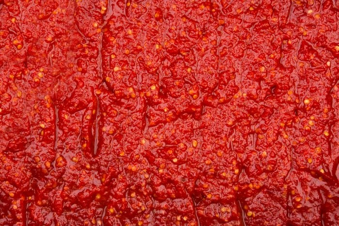full frame of tomato sauce