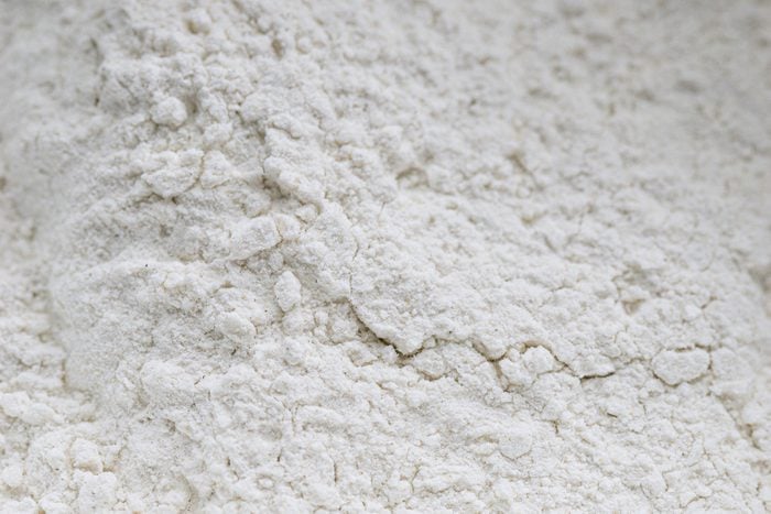 close up of Flour
