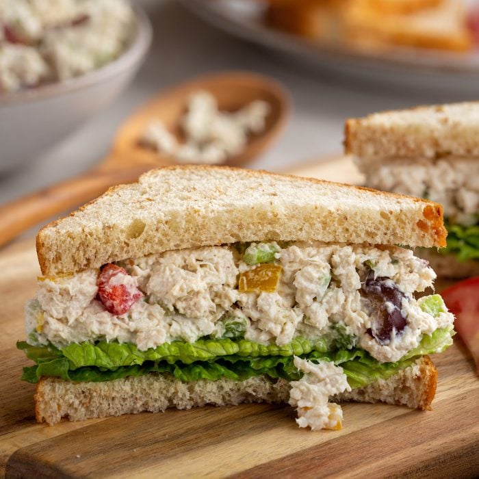 Pheasant salad Sandwich on Whole Wheat Bread