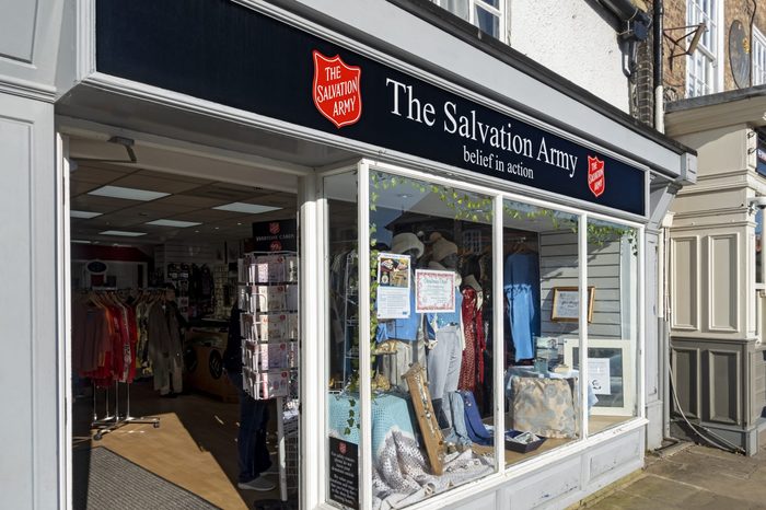 Salvation army storefront