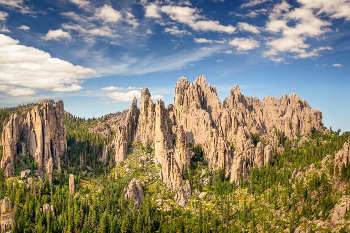 Needles Highway in custer state park in the black hills of South Dakota