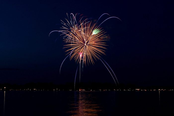 Fireworks over Lake Chetek