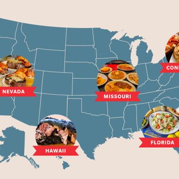 US Map featuring The Best Traditional Restaurant In Every State