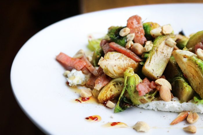 Brussel Sprouts And Ham At Sobys In South Carolina Via Tripadvisor