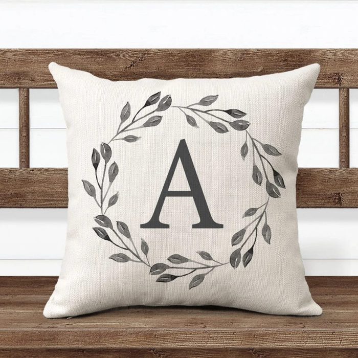 Monogram Pillow Covers Personalized