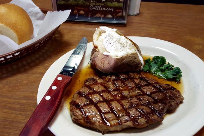 Rib Steak At Cattlemens In Oklahoma Via Tripadvisor