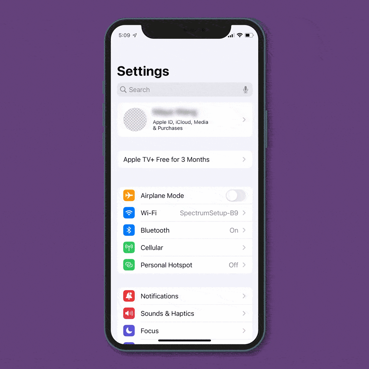 7 Allow Notifications From Select Apps