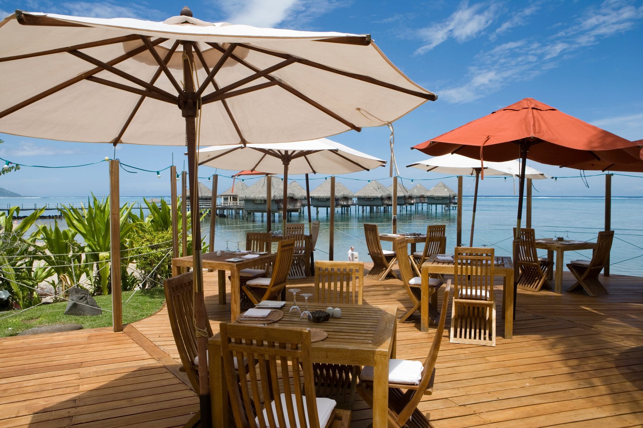 Restaurant at Le Meridien Tahiti Resort.