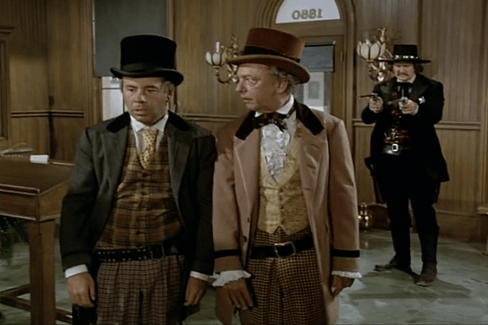 movie still from the 1979 movie The Apple Dumpling Gang Rides Again