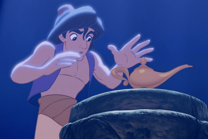 disney's animated movie, Aladdin from 1992