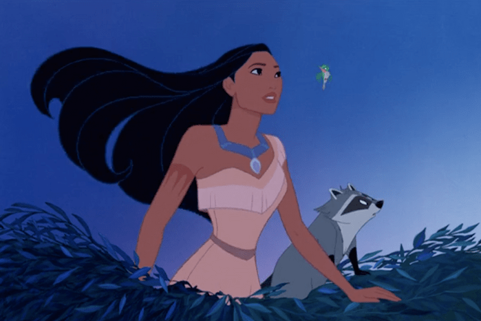 Pocahontas from the 1995 animated Disney movie