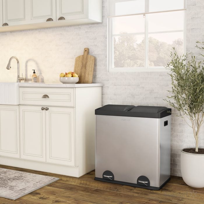 Step N’ Sort Two Compartment Kitchen Garbage Can And Recycling Bin Ecomm Via Walmart