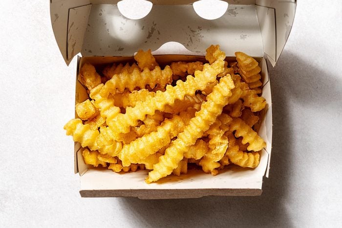 Shake shack fries in white box