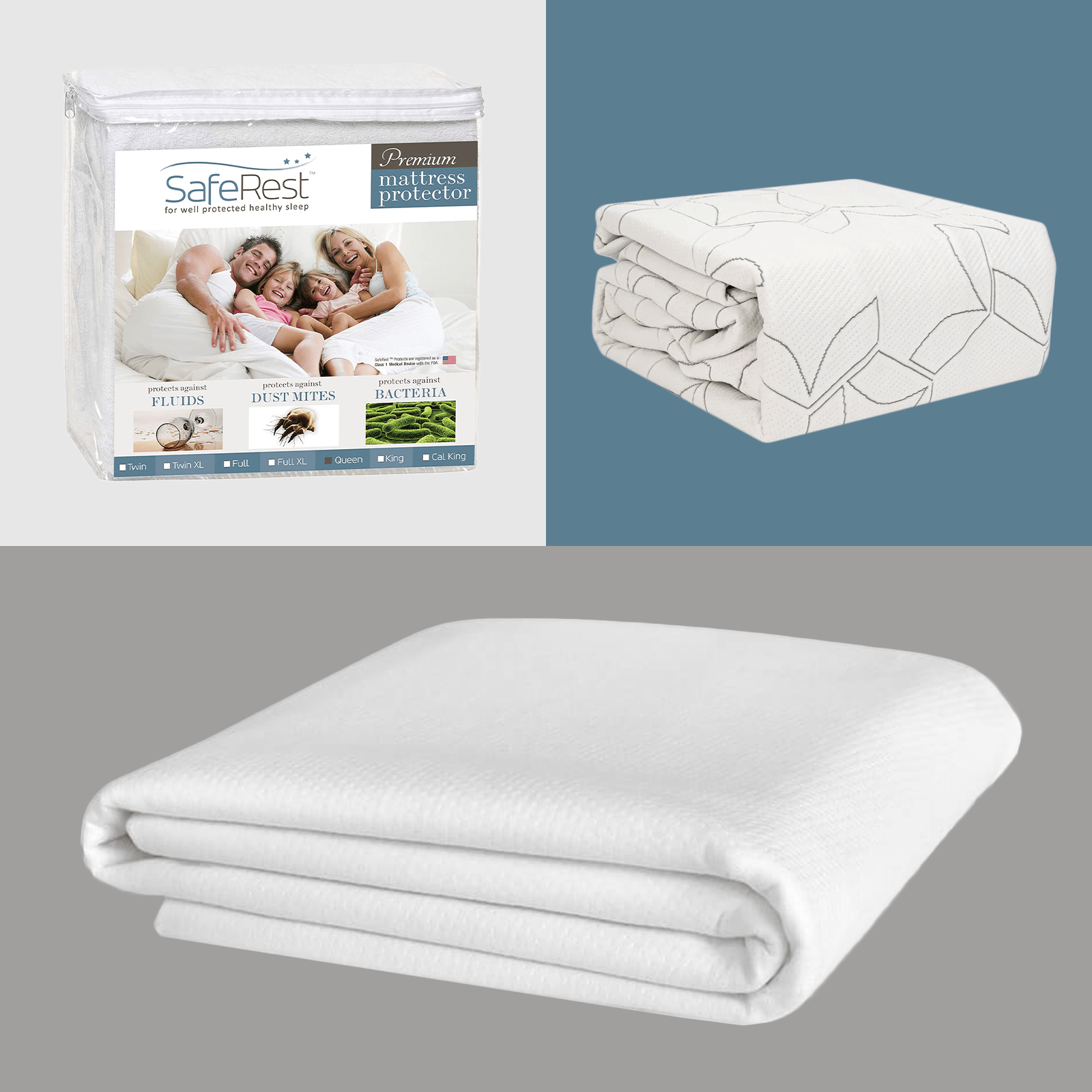 Luxury Mattress Protector Topper Deep Fitted Warm Protector Diamond Fitted Sheet 