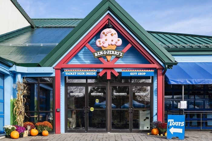 Ben and Jerry's Ice Cream factory and corporate headquarters in Vermont