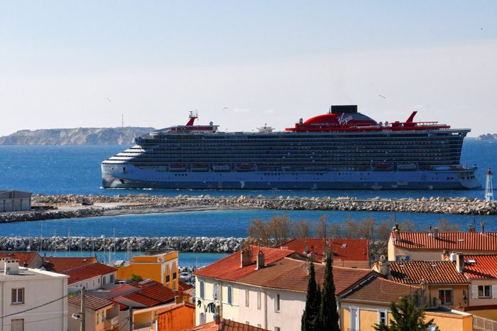 The Valiant Lady arrives in Marseille. The cruise ship...