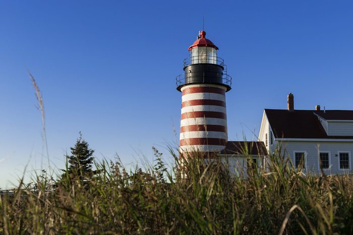 West Quoddy Head Lighthouse in Maine