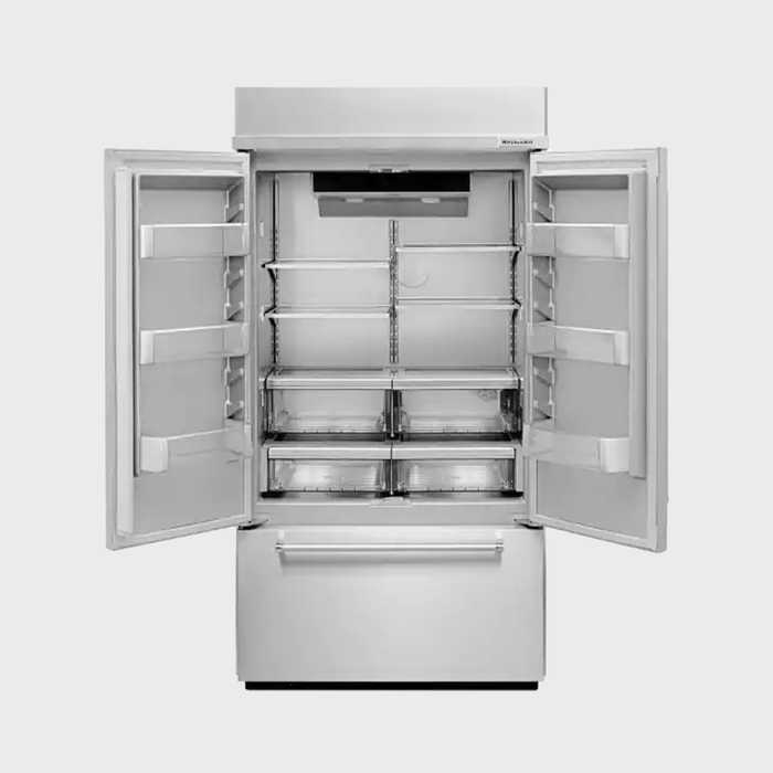Kitchenaid 24 2 Built In French Door Refrigerator Stainless Steel Ecomm Via Homedepot