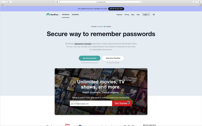 Password Manager Via Nordpass.com