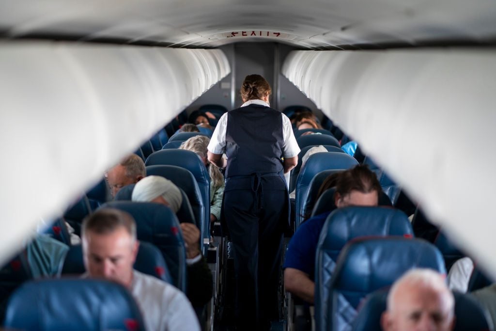 Air Travel flight attendant