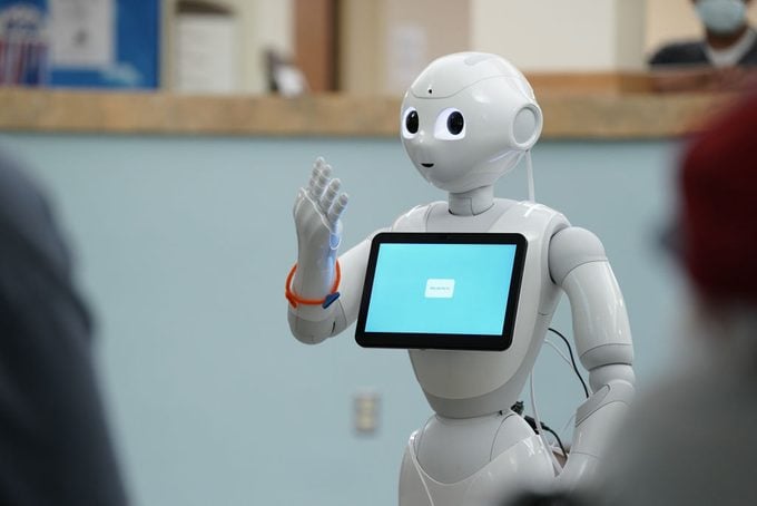 Nursing home robot, July 2022, Star Tribune photo