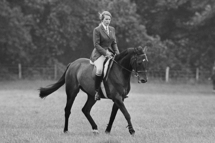 Anne, Princess Royal, riding a horse