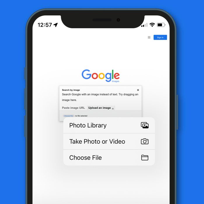 Where is Google Images on iPhone?