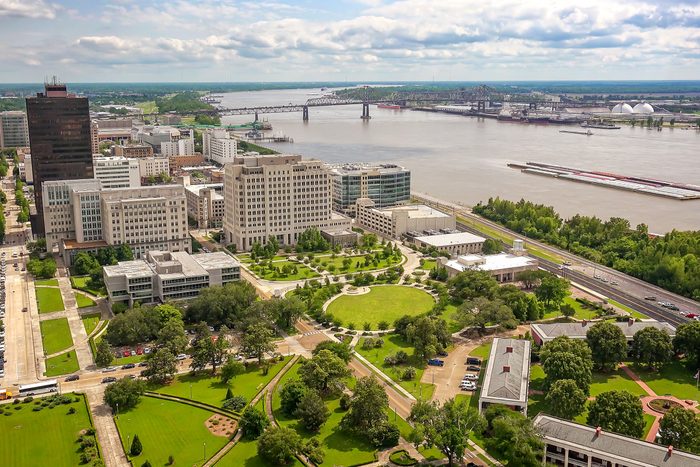 Baton Rouge Louisiana view from above