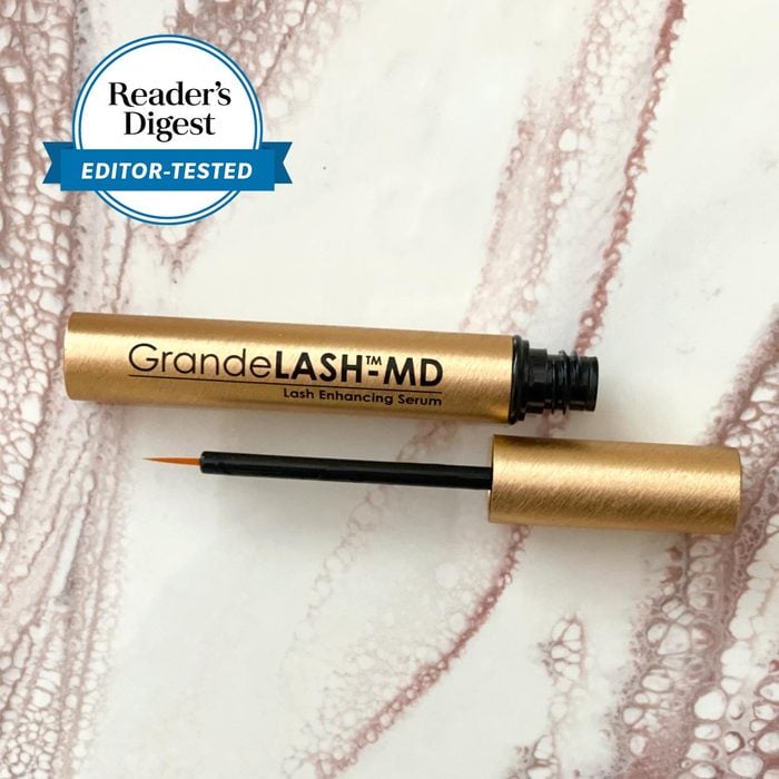grand lash md on a marble surface with the reader's digest editors tested badge