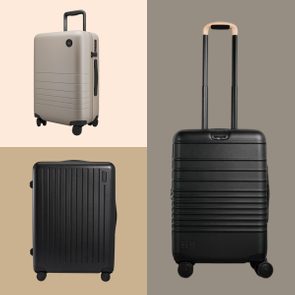 Safari Faux Leather Hard Trolley Luggage Bags ( Small + Medium + Large )  with 360 Rotation 4 Wheel Suitcase -Blue- Set of 3 : : Fashion