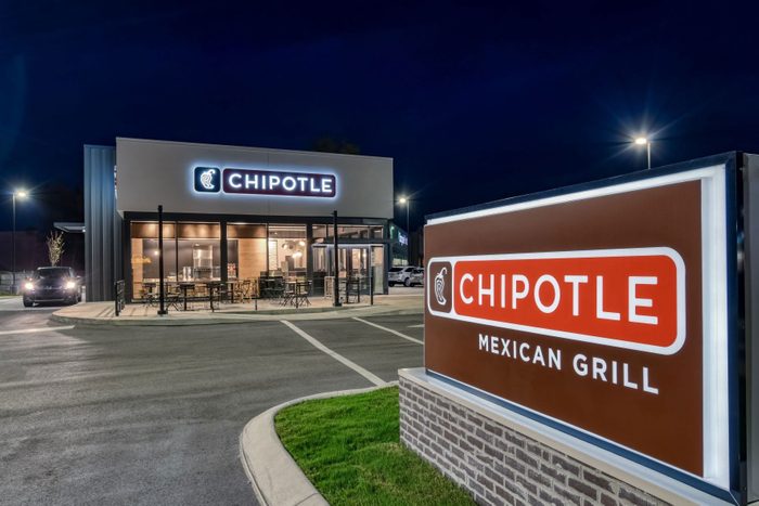 Chipotle Exterior At Night