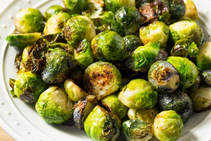 Healthy Roasted Brussel Sprouts in the air fryer