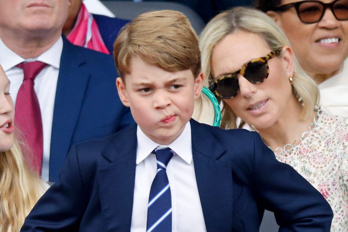 Prince George making a funny face