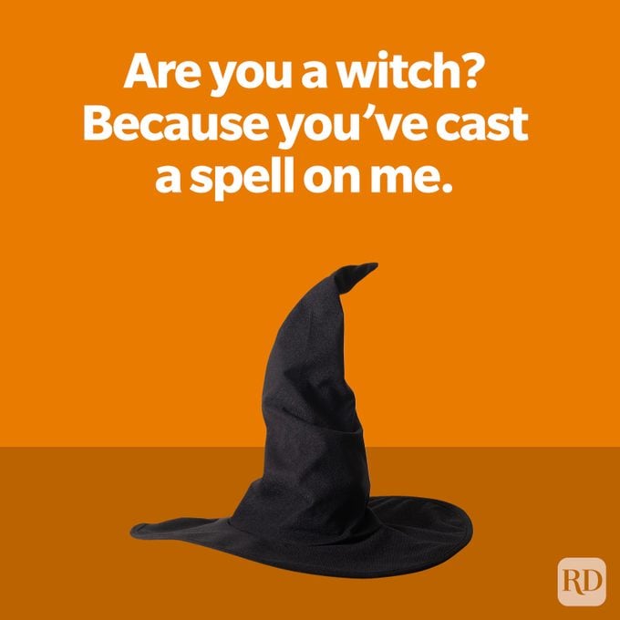 Are you a witch? Because you've cast a spell on me.