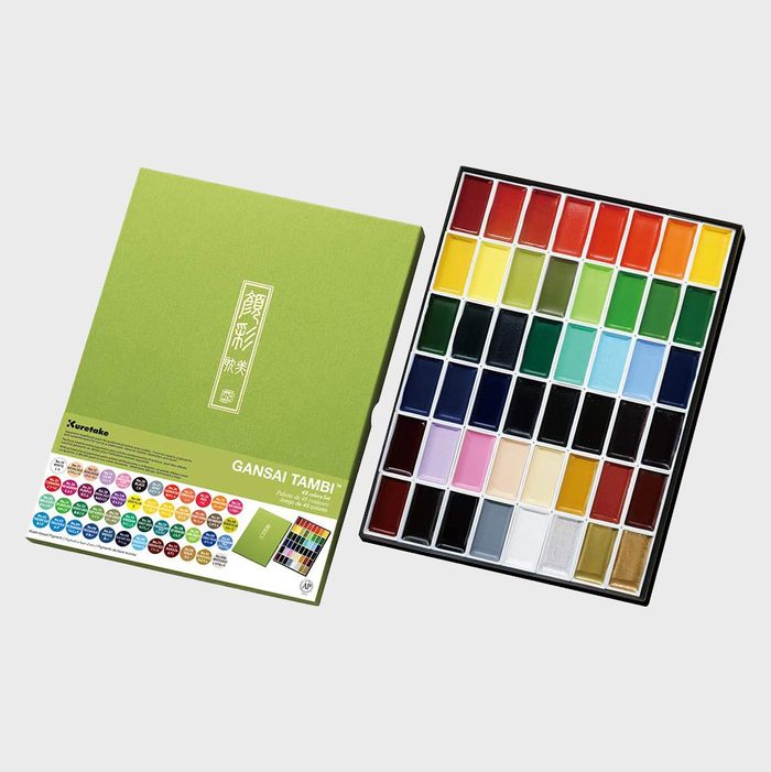 Kuretake Gansai Tambi 48 Colors Set Watercolor Paint Set