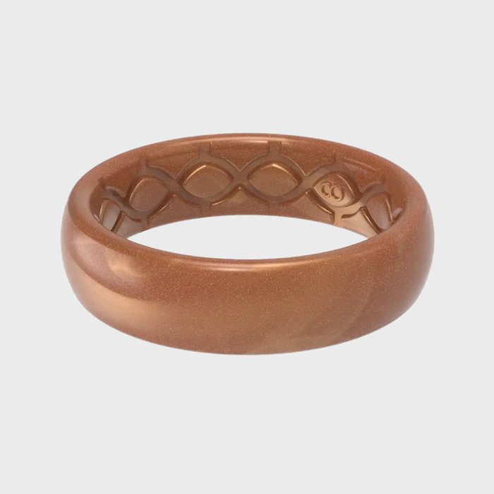 Groove Ring Solid Copper Thin Ring